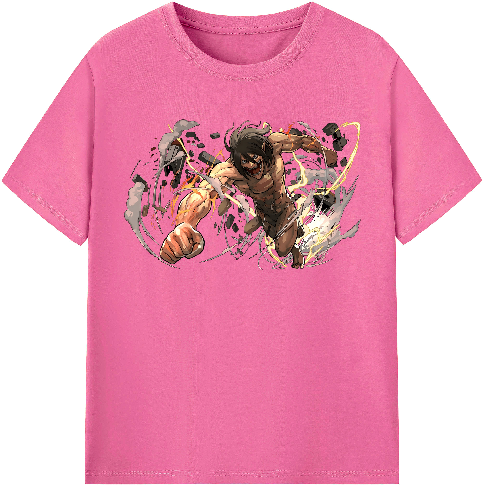 （画像用） 進撃の巨人 Attack on Titan レディースカジュアルプリントTシャツ（綿100％）